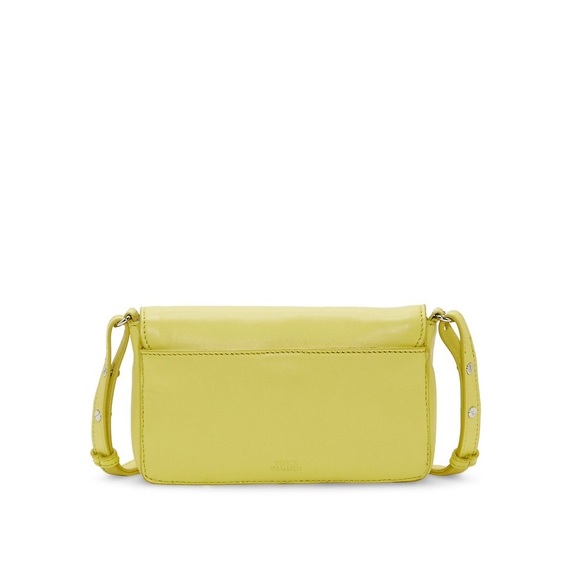 NWT Vince Camuto Lefto Leather Crossbody Bag - Lemon Mustard/Lamb Arina - Picture 4 of 5